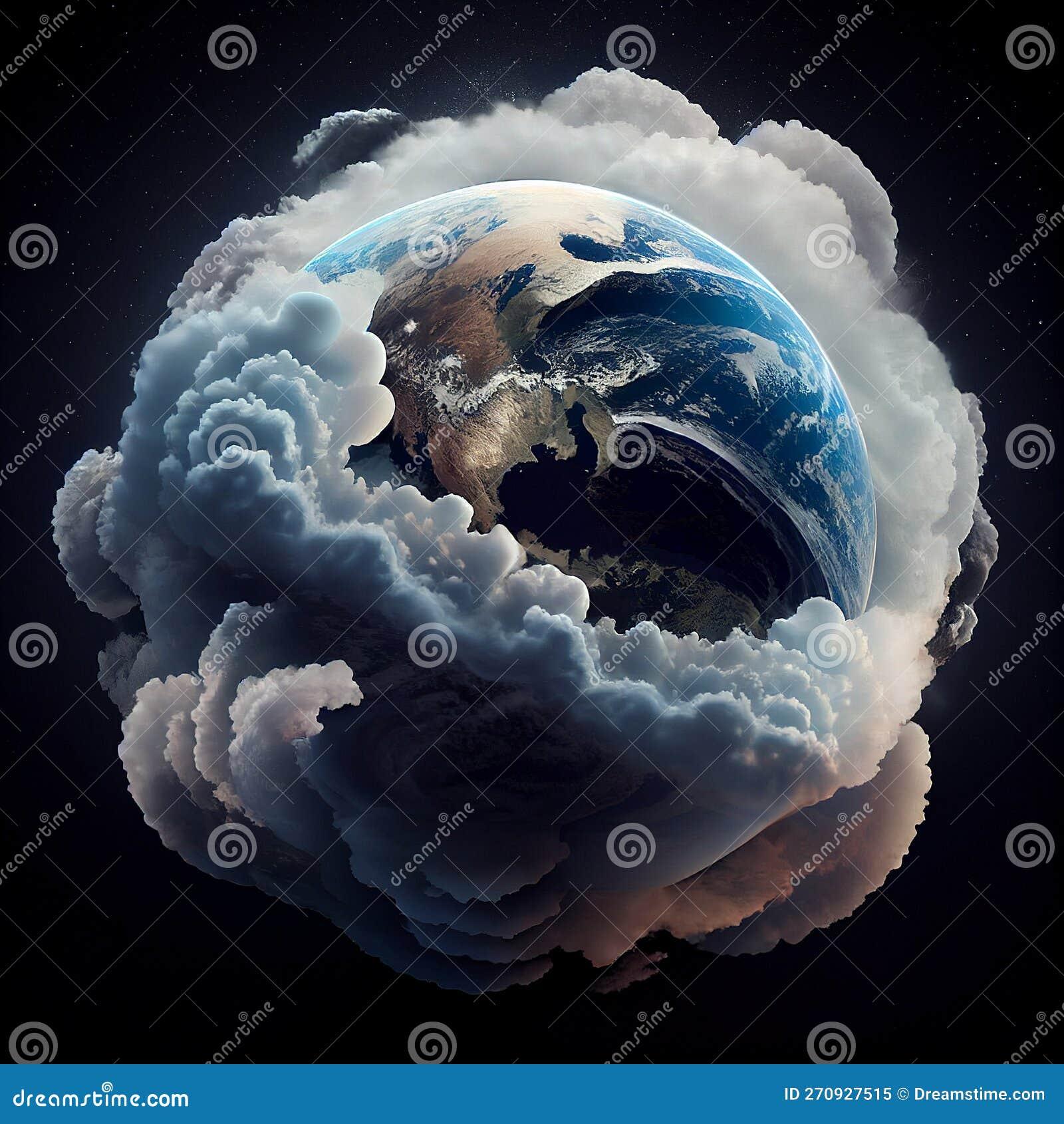 Planet Earth Covered with an Artificial Cloud To Stop Global ...